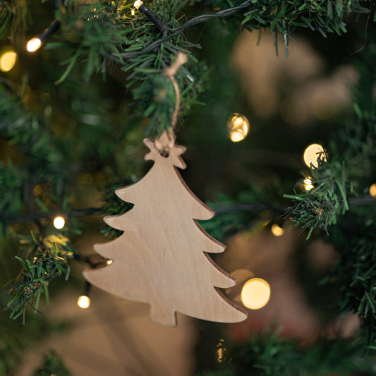 WOODEN CHRISTMAS ORNAMENTS
